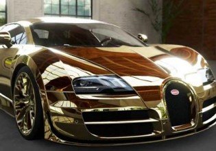 Golden Bugatti Veyron